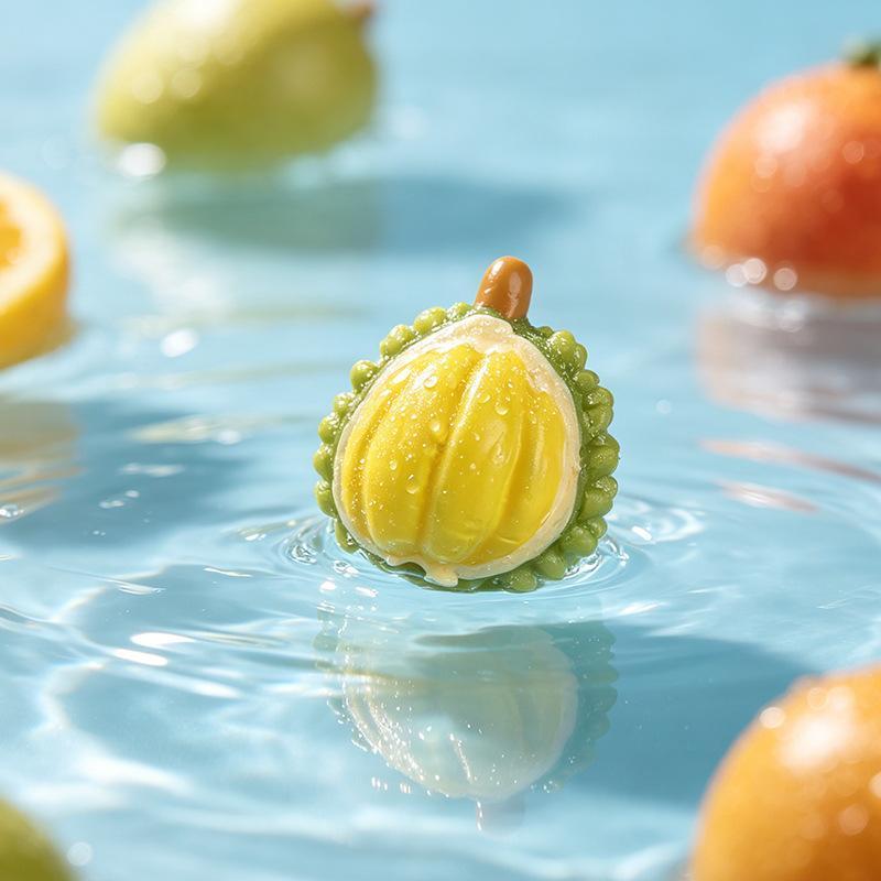 Resin Mini Fake Fruit Pendants 5Pcs Realistic Simulation Ornaments for DIY Greeting Card Decor Craft Making Supplies