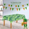 Rectangle St. Patrick's Day Tablecloth,Green Irish Table Cloth, And Washable Holiday Table Cover For Party Kitchen Dining Room