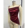 New Women's Sexy Suspender Satin Satin Camisole Top for Women's Outer Wear