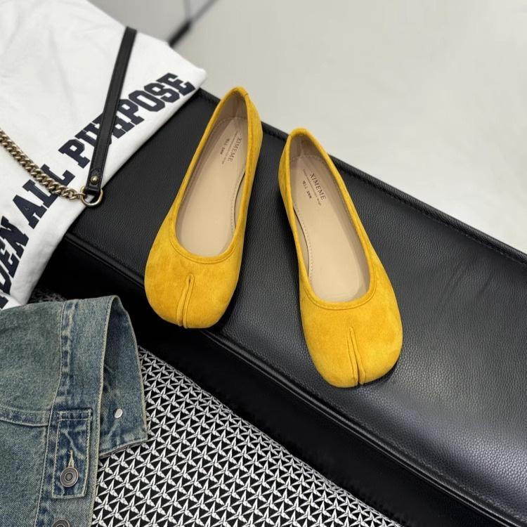 Casual versatile single shoes 2025 summer new niche shallow single shoes women's shoes one-pedal shoes
