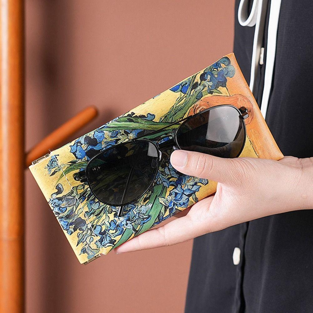 Eye Glasses Holder Oil Painting Glasses Case Eyewear Bag Eyewear Protector Case Sunglasses Pouch