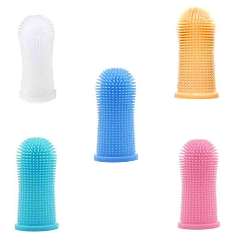 Pet Finger Cots Toothbrushes Cat and Dog Universal Cleaning Teeth Oral Care Teeth Brushing Stone Cleaning Tools Pet Products Pet