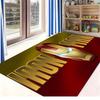 1pc Marvel Iron for Man Themed Printed Doormat, Flannel Machine-Washable Rectangular Rug, Decorative Door Mat, Kitchen Mat, Ou