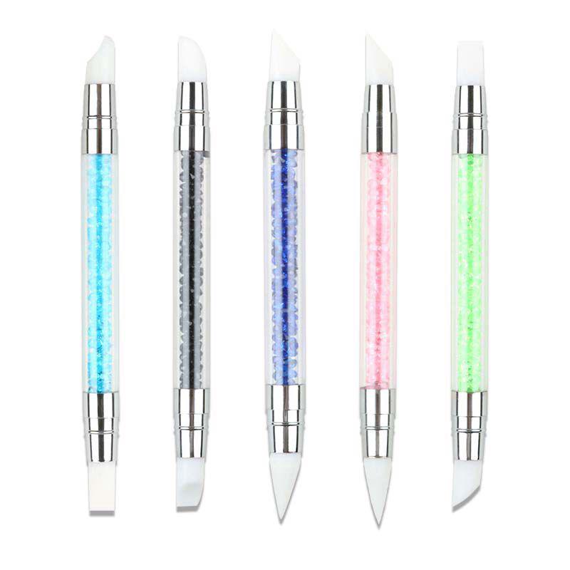 Double-Headed Nail Art Silicone Embossing & Carving Pen Set