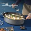 Chuidahuang 39cm Oval Non-stick Steaming Fish Pot