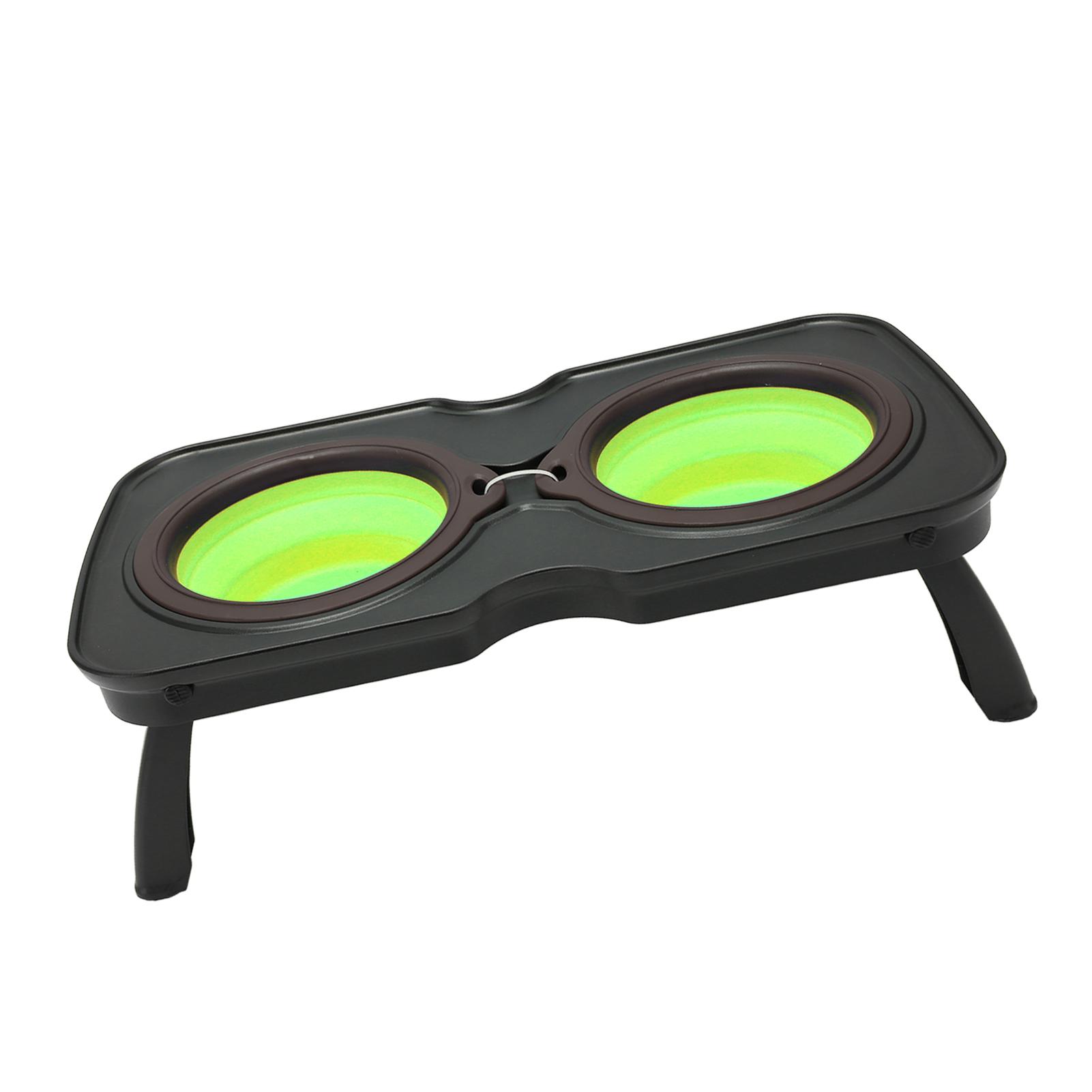 

Складные приподнятые миски для собак Портативные двойные складные приподнятые миски для собак с подставкой для кемпинга на открытом воздухе, путешествий, маленькие, зеленые Small, Green