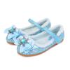 Fleece Elsa princess shoes autumn and winter new girls' leather shoes children's crystal shoes little girl fluffy shoes baby cotton shoes
