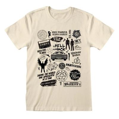 Supernatural Unisex Adult Icons T-Shirt