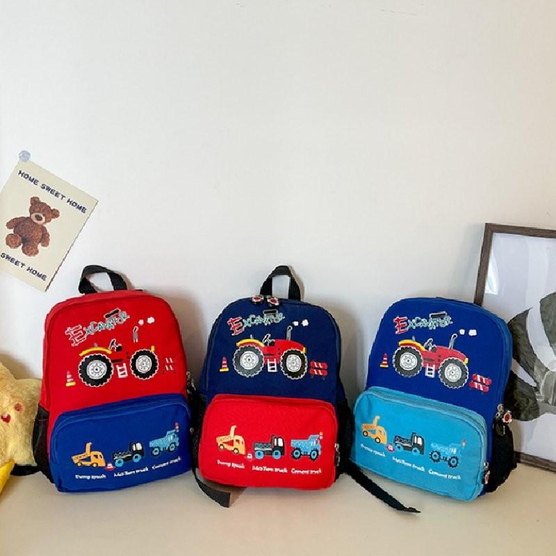Adorable Cartoon Print Kindergarten Backpack For Boys And Girls With Breathable Oxford Fabric