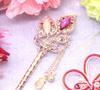 [Miaomyao] Miaomyao Hairpin (Kanzashi) - Single Hair Ornament for Traditional Japanese Clothing (Tomesode, Kimono, Etc.) - Antique Metal Hair