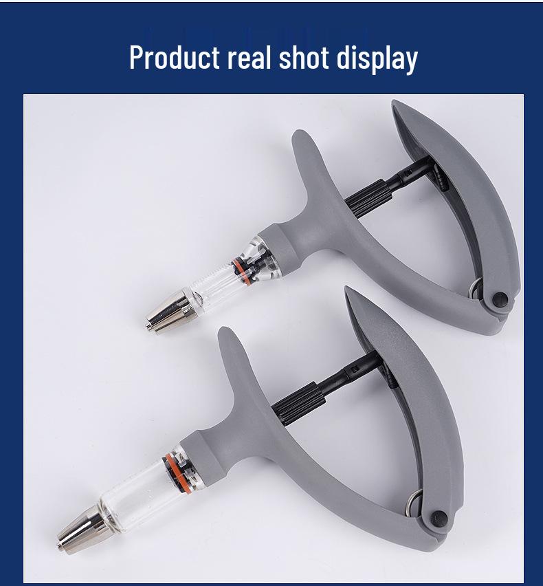 Veterinary Adjustable Catheter Injector for Livestock Vaccination (2/5ml)
