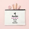 My Grandmother Is The Most Beautiful Print Makeup Bag Baby Announcement Cosmetic Bags Pregnancy Reveal Toiletry Bag for Grandma