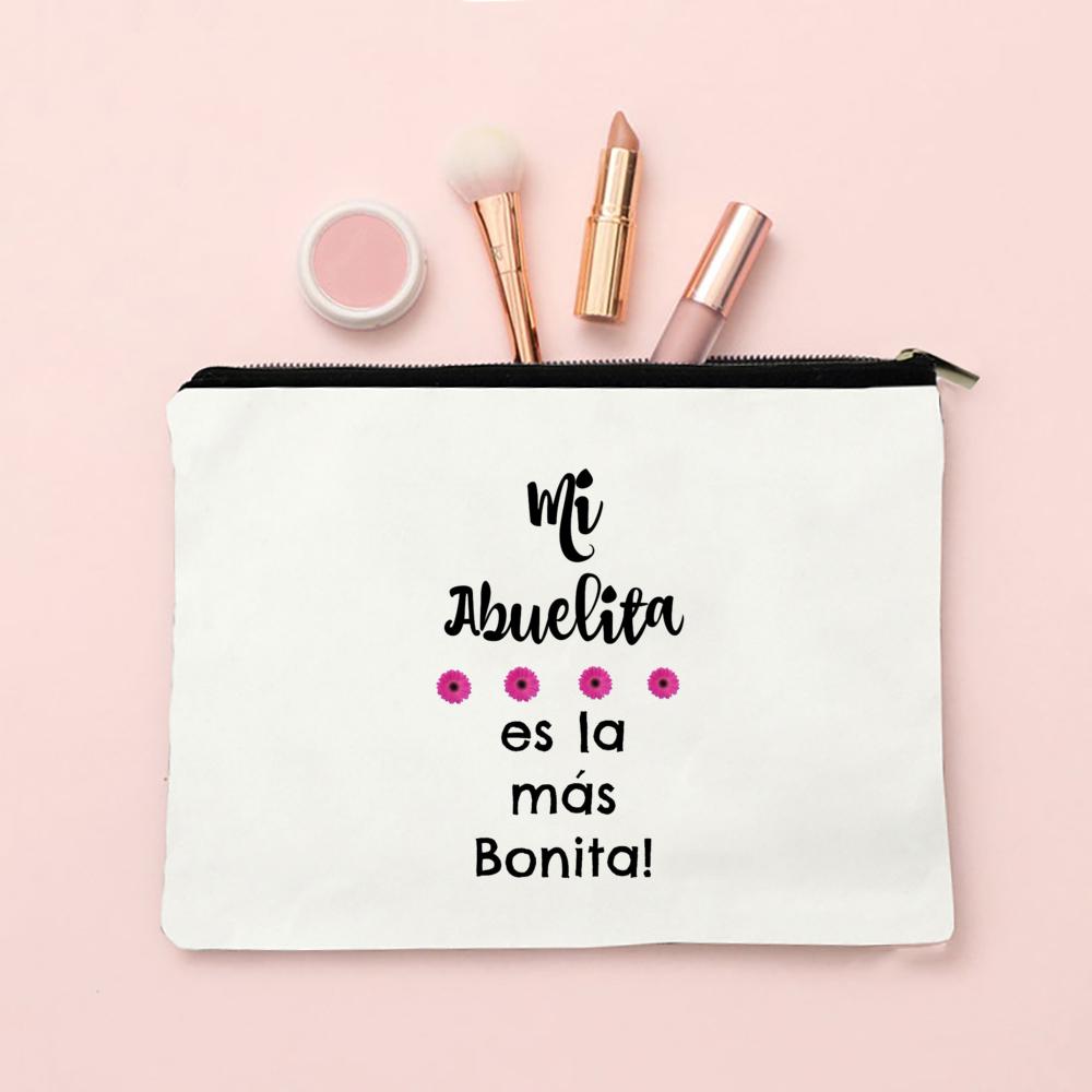 My Grandmother Is The Most Beautiful Print Makeup Bag Baby Announcement Cosmetic Bags Pregnancy Reveal Toiletry Bag for Grandma