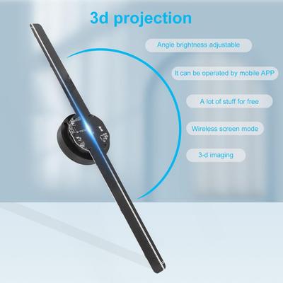 110V / 220V 3D Holographic Projectors Holographic Suport APP IOS/Android Advertising Machine Imaging Hologram Player LED Fan