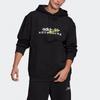 Adidas Originals Adv Logo Hoodie With Trefoil Print Men Hoodie Black GN2325