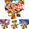 Premium 23cm Charizard Pvc Figure Unique Golden Color Design Eye-catching Home Decor