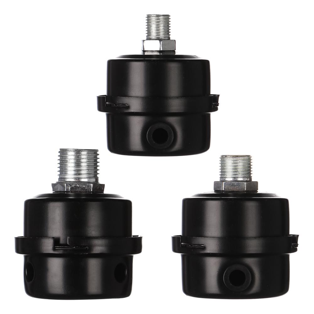 New 12.5mm 16mm 20mm Metal Intake Filter Squelch Muffler 1/2 '' 5/8 "3/4 '' Thread M12 Air Filter Air Compressor Spare Parts