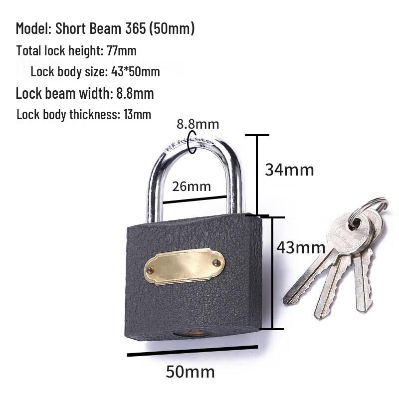 Deyu Industrial Old-Style Iron Padlock
