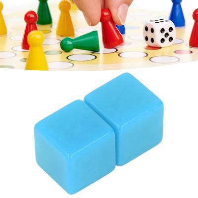 6Pcs Blank Dice Set Right Angle Plastic Hexahedral   Classroom Board Game   Math Counting Teaching Party Favor Fun
