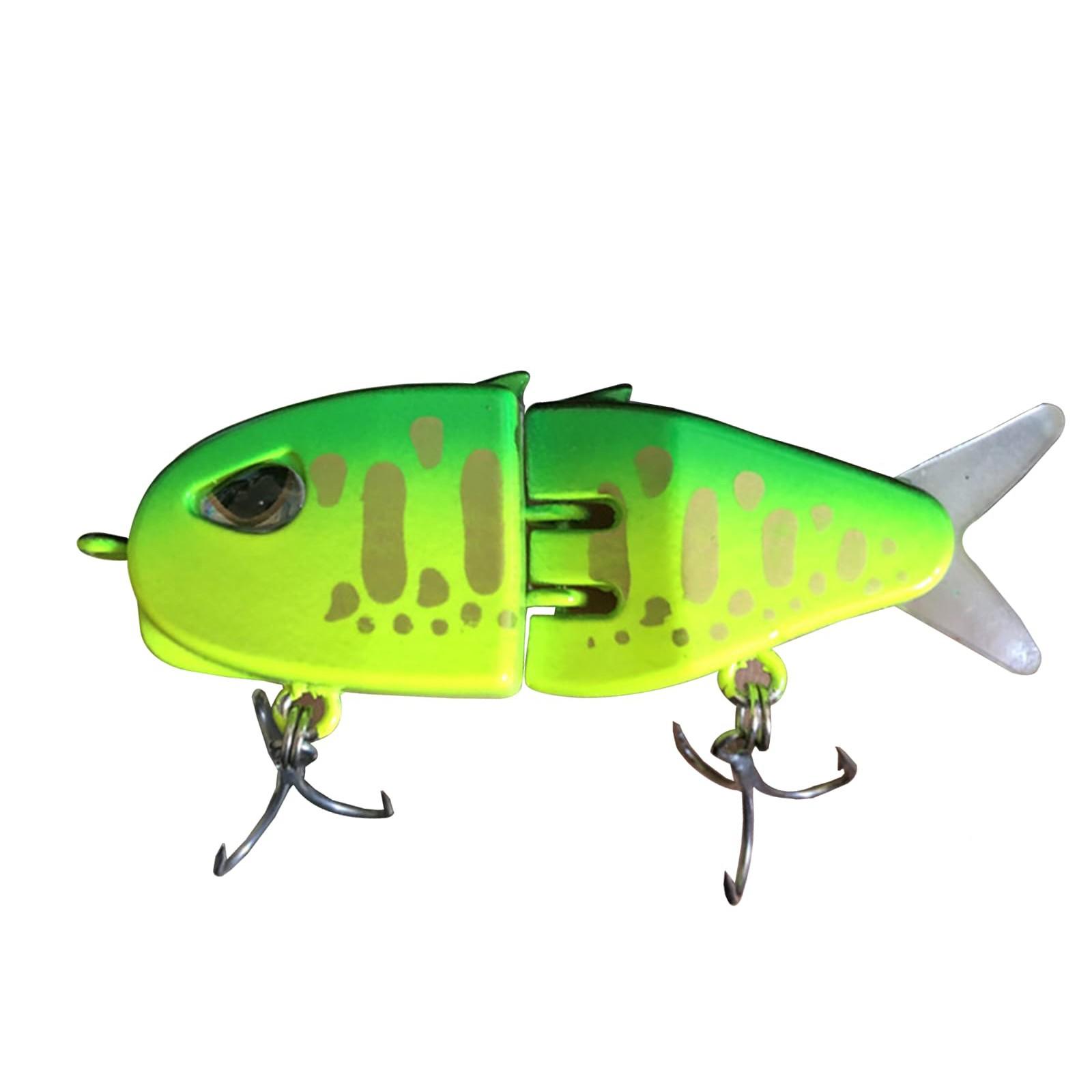 

Ловля басса, Ловля свимбейтами, Медленно тонущий, Плавающий с двойным крючком, Составной воблер с жестким телом для пресной и соленой воды One Size