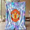Manchester United Theme Blanket Soft Flannel Blanket Plush Throw Blanket Cozy Sofa Bed Blanket for Home Decor