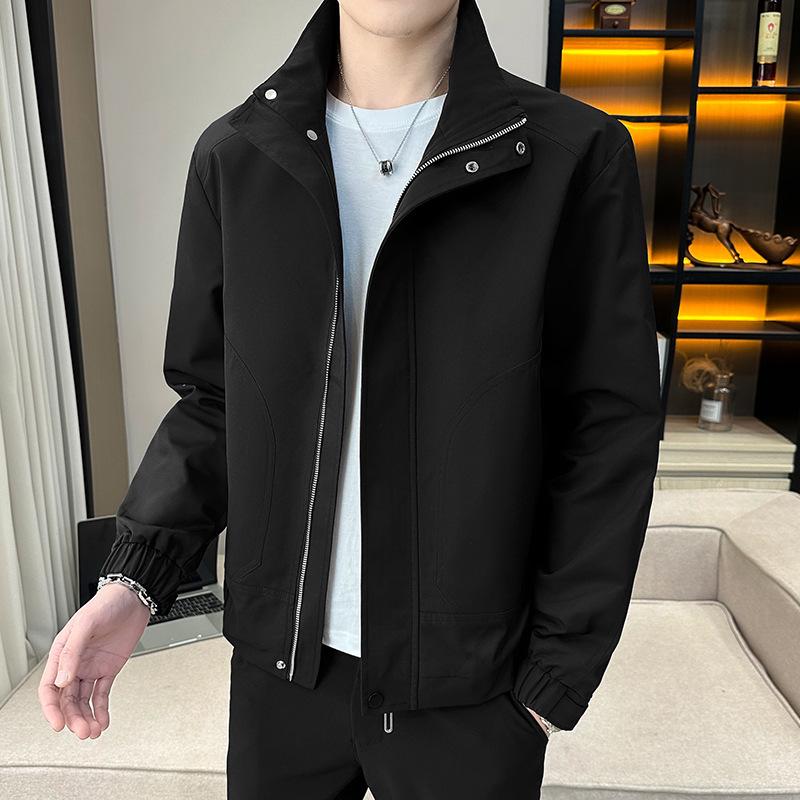 Men's 2024 Spring/Autumn Lapel Loose Fashionable Trendy Plus Size Casual Jacket