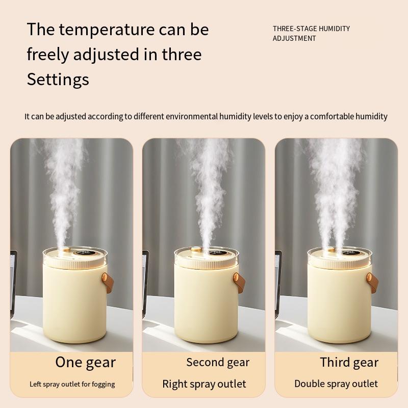Air Humidifier Professional Large Capacity Household Silent Air Humidifier USB Rechargeable Dual Spray Humidifie LED Night Light