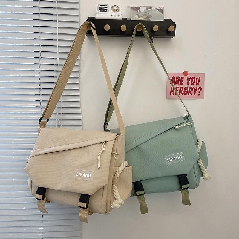 Japanese Harajuku Retro Tooling Messenger Bag Female Korean Student Large Capacity Messenger Bag Male Shoulder Backpack Tide