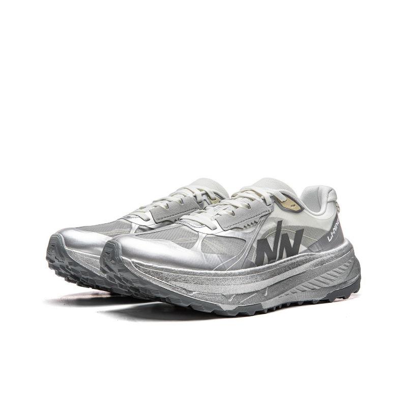 LiNing Dilu Unisex Low Top Trail Running Shoes Chalk Gray ARNV023-4