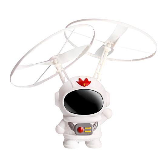 1 Set Induction Aircraft Suspended Rrechargeable Double Fan Smart Sensory Mini