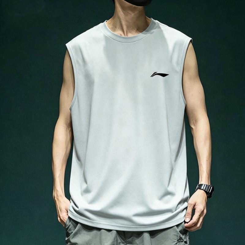 Men's Li-Ning Li Ning Tank Top Men's White Birch Gray