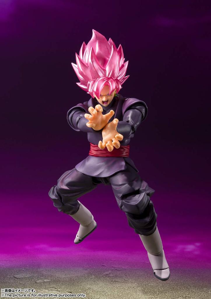 TAMASHII NATIONS Dragon Ball Series Goku Black Super Saiyan Rose 140mm PVC ABS Painted Movable Figure S.H.Figuarts - - (Resale Edition) Approx. &