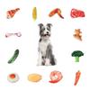 Juguete masticable duradero de lona para perros con diseño de verduras para horas de diversión