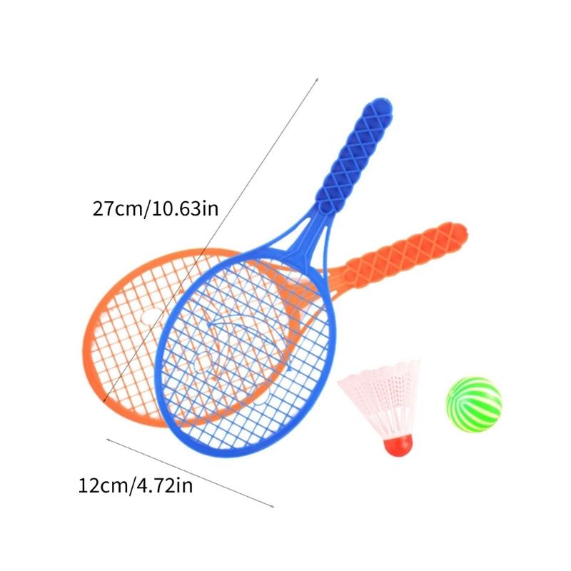 Badminton Racket Set Plastic Racket Set Tennis Racket Set For Toddlers Interactive Play Coordination Exercise