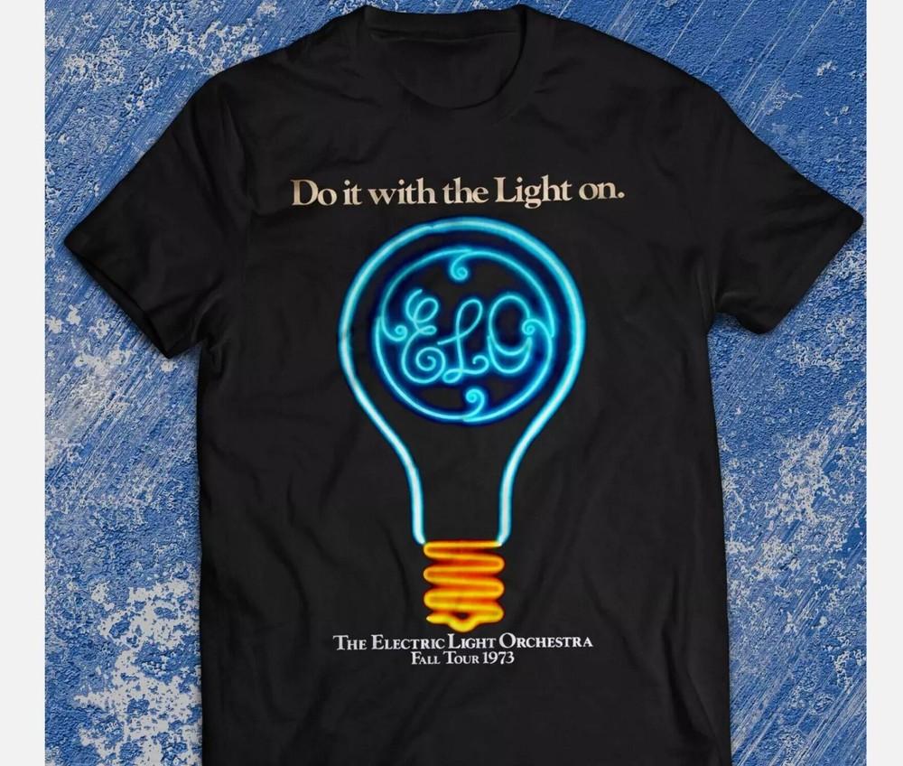 Музыкальная футболка с концерта Electric Light Orchestra Футболка ELO Черная Все размеры Унисекс Футболка L