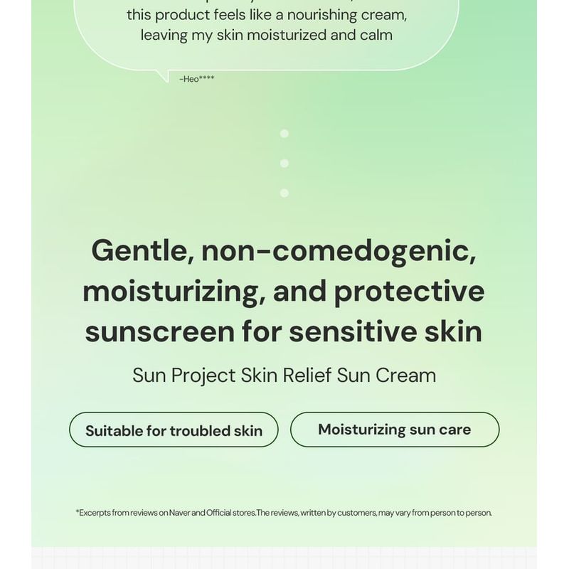 THANK YOU FARMER - Sun Project Skin Relief Sun Cream