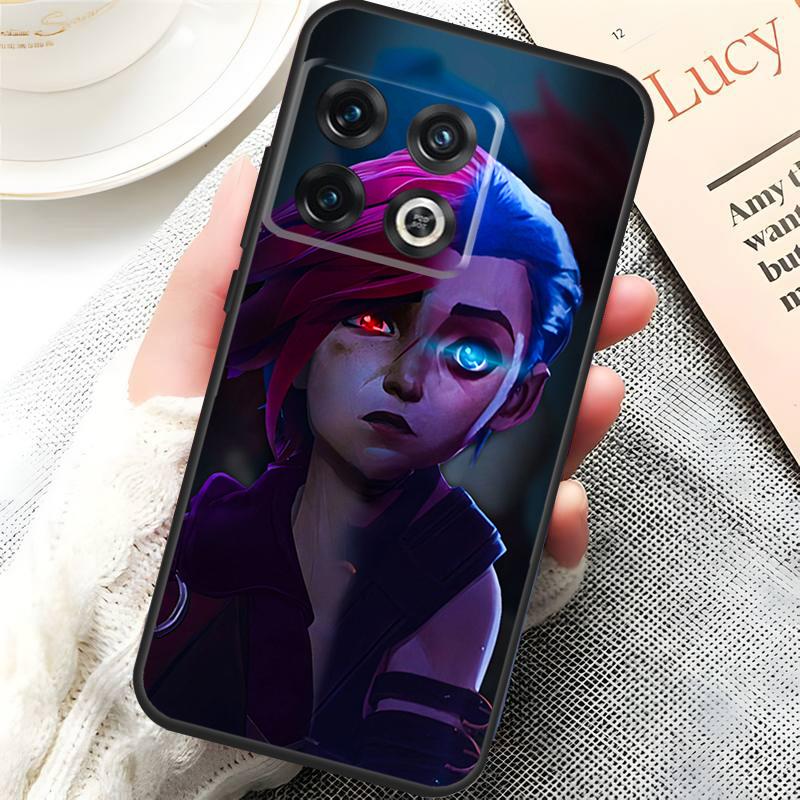 Anime Arcane Jinx Vi Case For OnePlus 10 9 Pro 8T 9RT 10R 10T OnePlus Nord 2T CE 2 Lite N10 N20 N100 N200 Cover