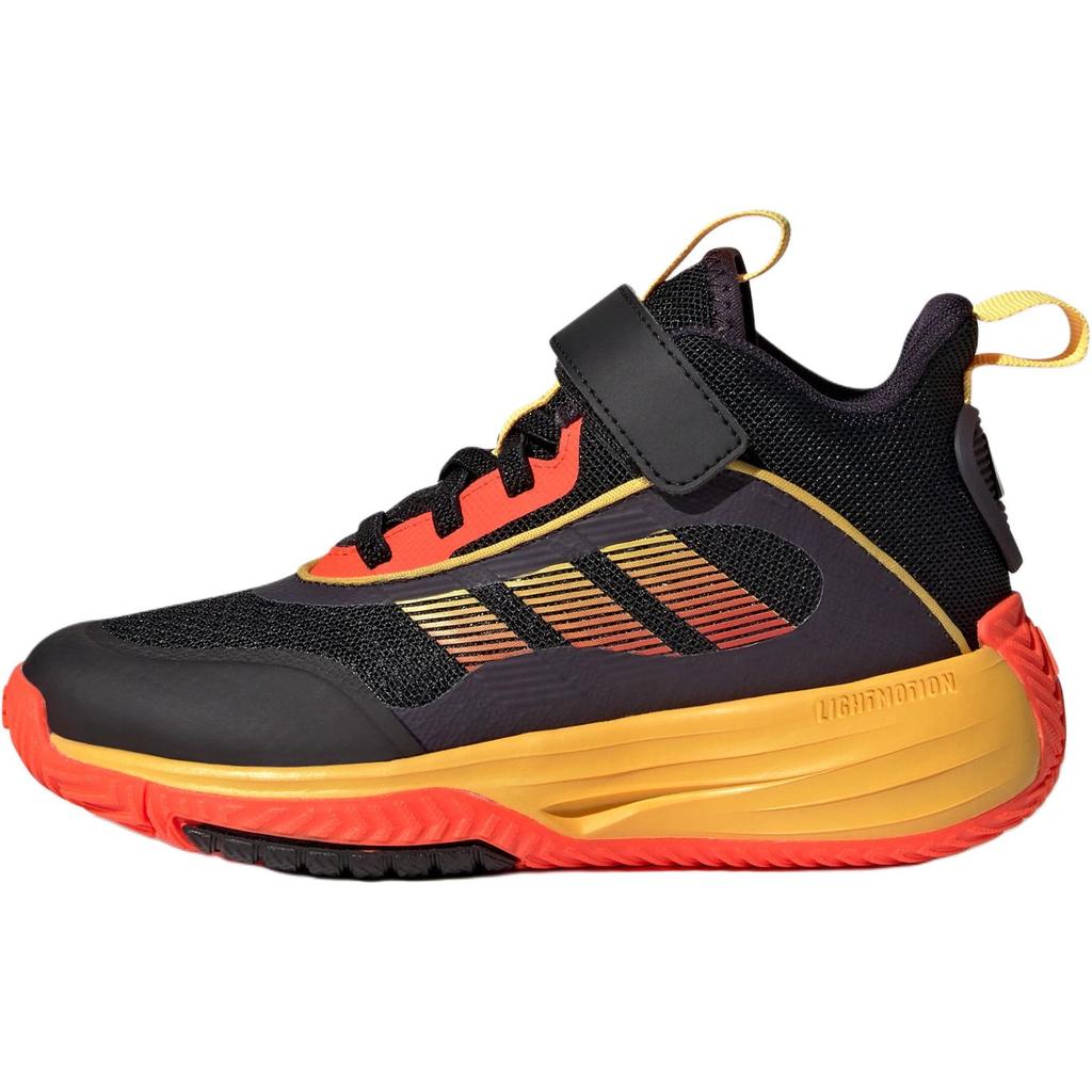 Adidas OwnTheGame 3.0 Slip Resistant Cushioning Slip Resistant Cushioning High top Children's Basketball Shoes Black JQ3499