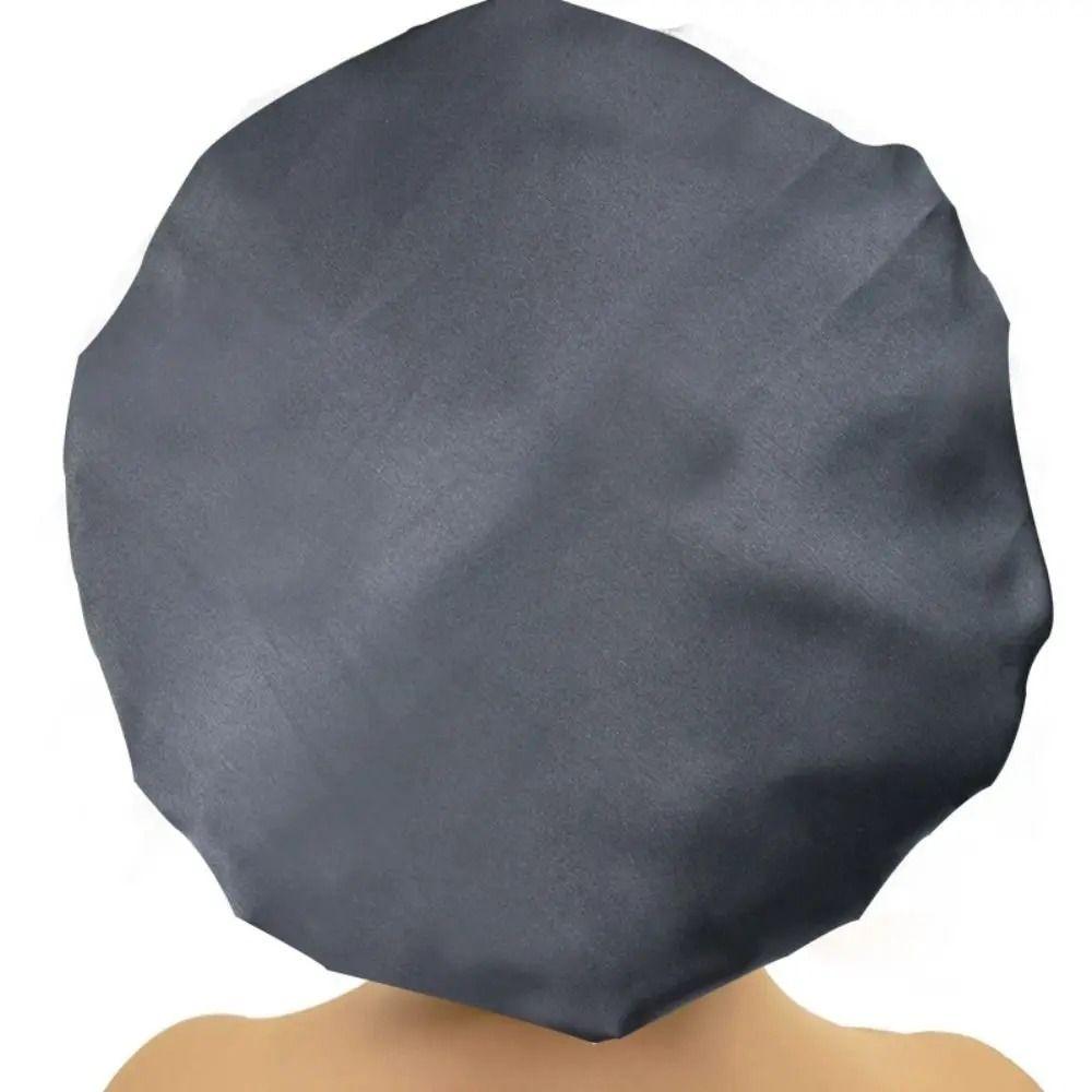 EVA Exterior Shower Cap Terry Cloth Lined Shower Hair Cover Bath Hair Cap  Hair Waterproof