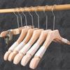 Wholesale Shops Customized Seamless Wooden Skirt Clips for Women's Adult Anti Slip Hangers Pants Dress Coat Suits Support Rack