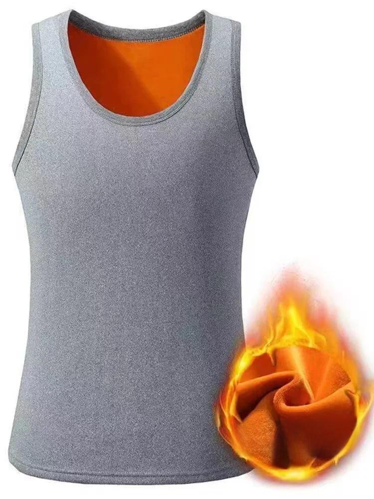 Pánska termo vesta bez rukávov: Zhrubnutý, zamatový dizajn so širokými ramenami na jeseň/zimu 2024