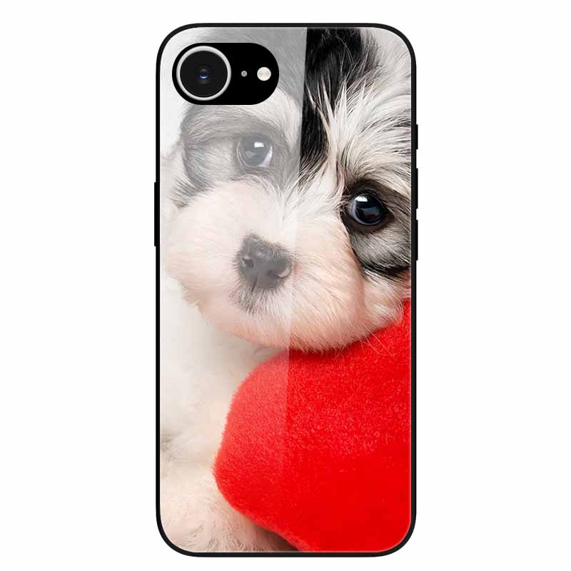 For iPhone 16E 2025 Case Black Bumper Tempered Glass Hard Phone Cases for iPhone16e 16e Back Cover for iPhoneSE SE 2025 Cool New