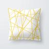 Yellow Geometric Decorative Pattern Pillowcase Office Living Room Home Pillowcase Car Ornaments