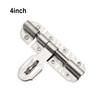 Latch Thickened Sliding Anti-theft Door Lock with Screws Children Security Room Punching Gate Bolt Pin Accessory