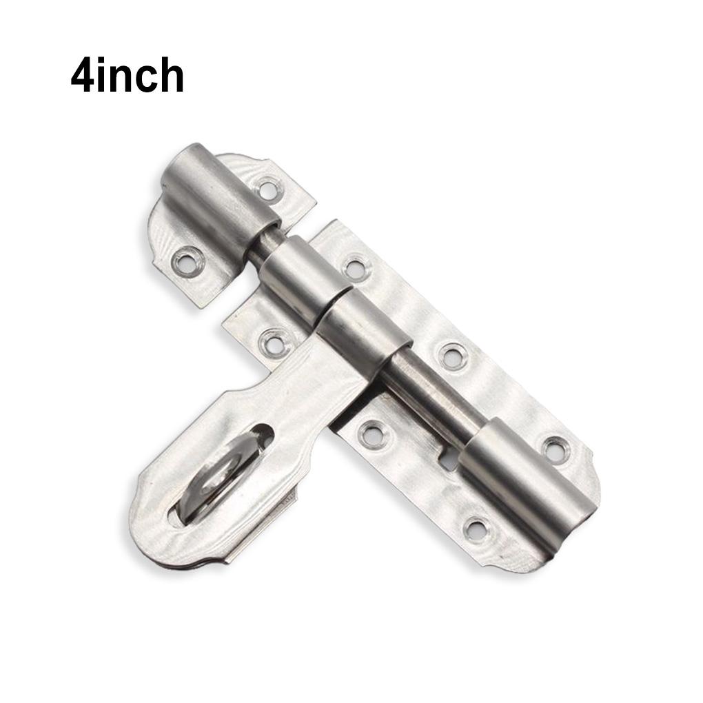 Latch Thickened Sliding Anti-theft Door Lock with Screws Children Security Room Punching Gate Bolt Pin Accessory