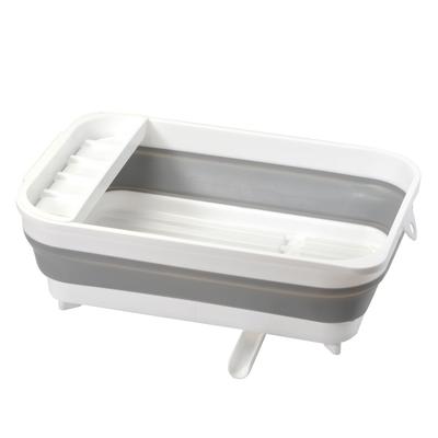 Pearl Metal Kitchen Mate HC-486 Katlanabilir Bulaşık Kurutucu, Cepli, Japon Malı