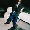 UNDEFEATED X A BATHING APE Knitted Sweatpants Unisex Moderate Cuffed Pants UI2BGKP01M