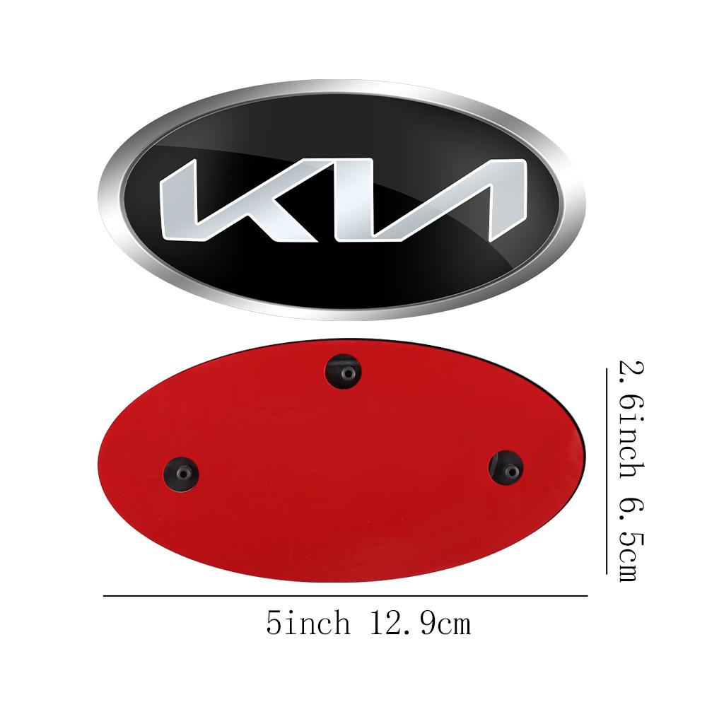 1 Stück Auto Frontklappe Emblem Heckklappe Abzeichen Aufkleber für Kia Rio Picanto Sportage Niro Morning Ceed Optima Seltos Sorento Cerato