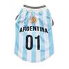 Dog Soccer Jersey Breathable Dog T-Shirt Football Style Dog Apparel Summer Clothes for Small Medium Dogs Cats