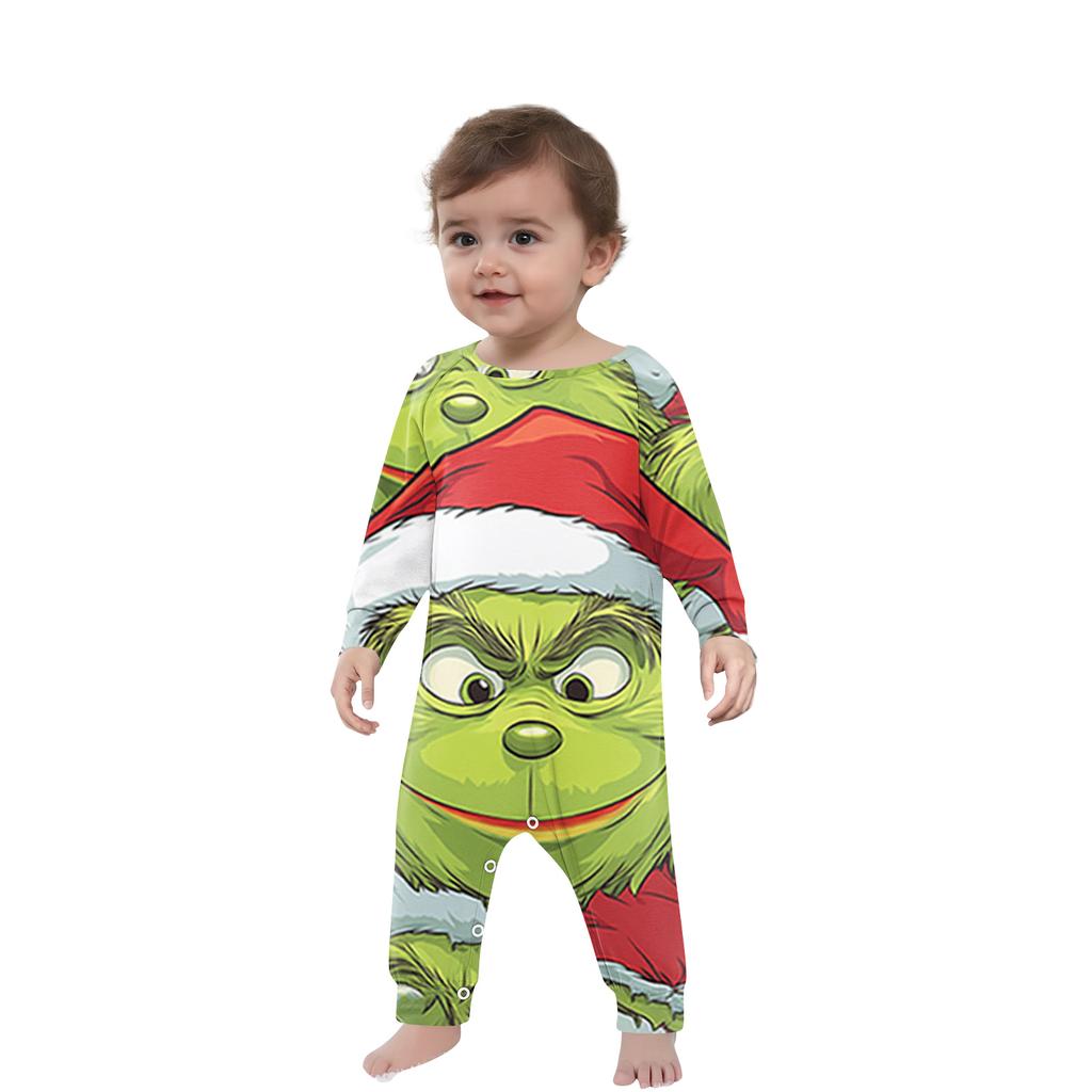 Christmas Print Family Outfit Long Sleeve Top + Pants Set Family Outfit